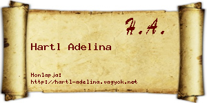 Hartl Adelina névjegykártya